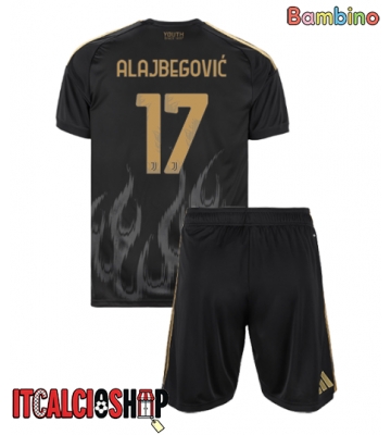 Juventus Kerim Alajbegovic #17 Terza Maglia Bambino 2026-27 Manica Corta (+ Pantaloni corti)
